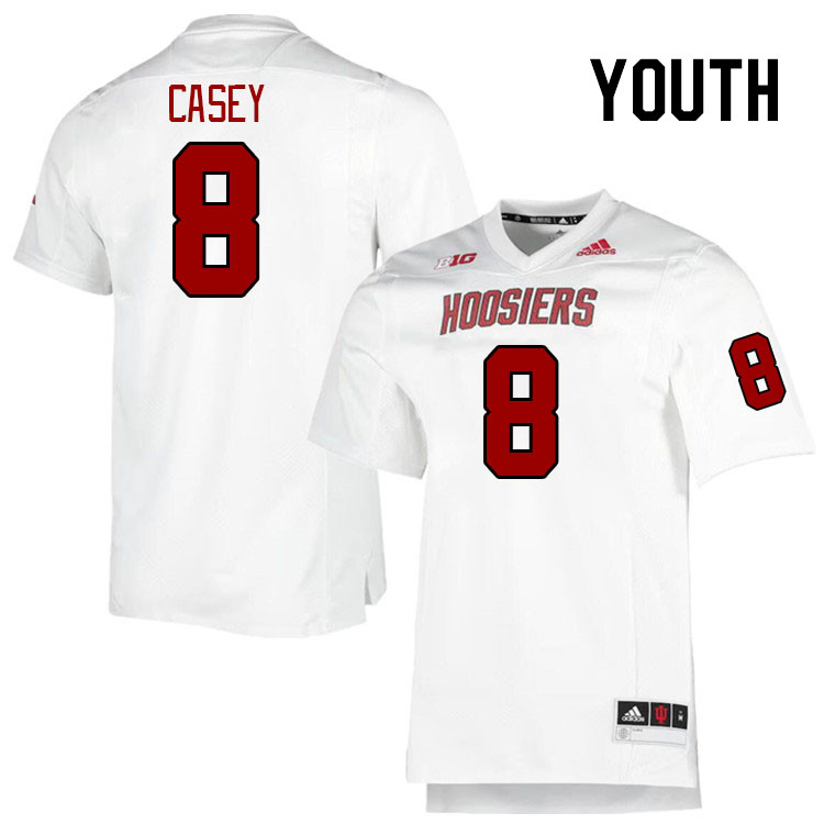 Youth #8 Jared Casey Indiana Hoosiers College Football Jerseys Stitched-Retro